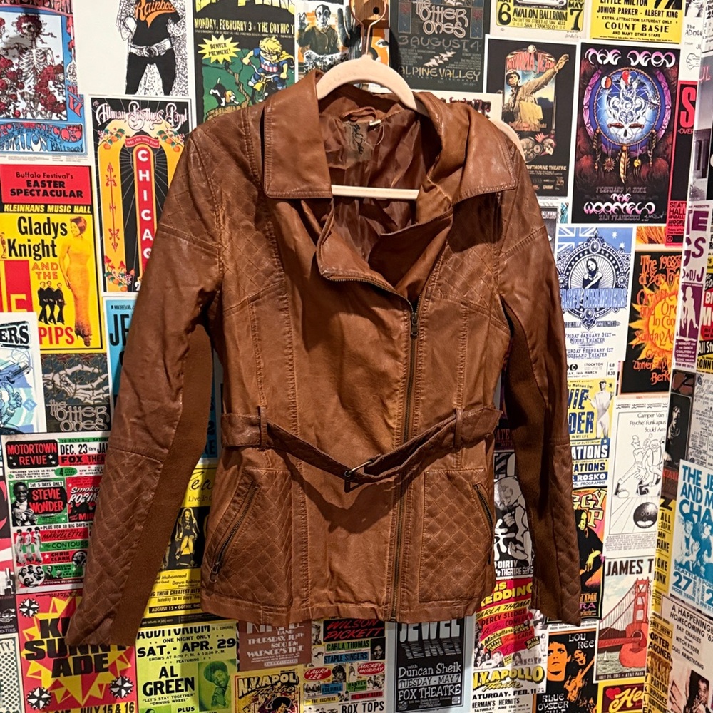 Vintage Brown Leather Jacket